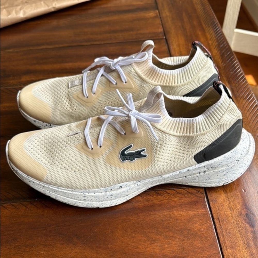 Lacoste Men’s Tan and Black Athletic Shoes